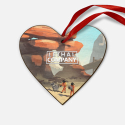 Деревянная игрушка Сердце Компания будет довольна Lethal company