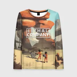Женский лонгслив 3D Компания будет довольна Lethal company