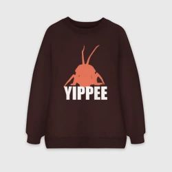 Женский свитшот oversize без начеса хлопок Hoarding bug Lethal company