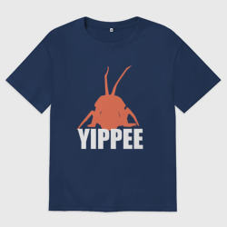 Женская футболка хлопок Oversize Hoarding bug Lethal company