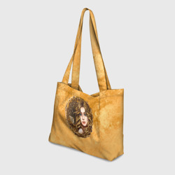 Пляжная сумка 3D Знак зодиака дева в цвете - фото 2