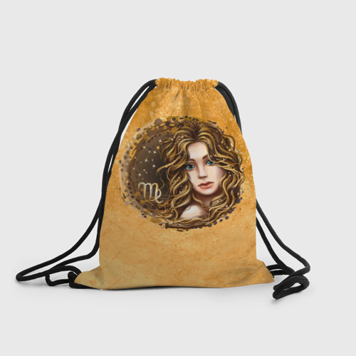 Рюкзак-мешок 3D Знак зодиака дева в цвете
