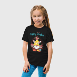Детская футболка хлопок Пасхальный гном с яйцами - фото 2