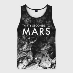 Мужская майка 3D Thirty Seconds to Mars black graphite