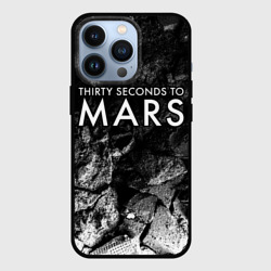 Чехол для iPhone 13 Pro Thirty Seconds to Mars black graphite