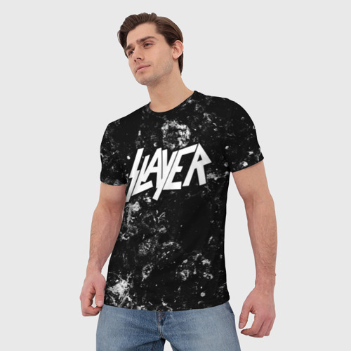 Мужская футболка 3D Slayer black ice, цвет 3D печать - фото 3