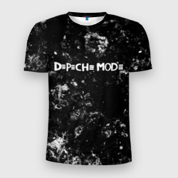 Мужская футболка 3D Slim Depeche Mode black ice