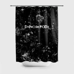 Штора 3D для ванной Depeche Mode black ice