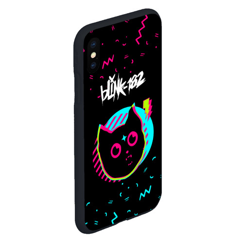 Чехол для iPhone XS Max матовый Blink 182 - rock star cat - фото 3