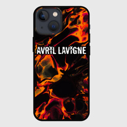 Чехол для iPhone 13 mini Avril Lavigne red lava