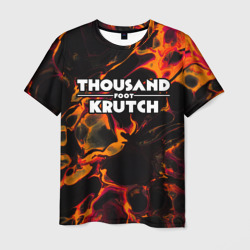 Мужская футболка 3D Thousand Foot Krutch red lava
