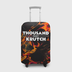 Чехол для чемодана 3D Thousand Foot Krutch red lava