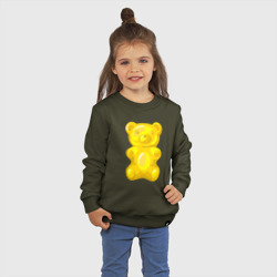 Детский свитшот хлопок Мармеладный желтый медвежонок - фото 2