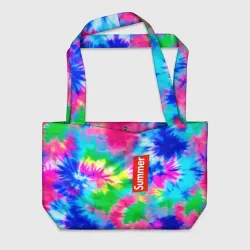 Пляжная сумка 3D Color abstraction - summer