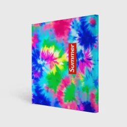 Холст квадратный Color abstraction - summer