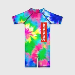 Детский купальный костюм 3D Color abstraction - summer