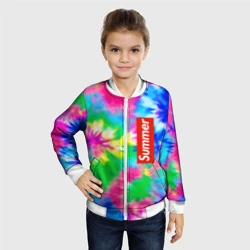 Детский бомбер 3D Color abstraction - summer - фото 2