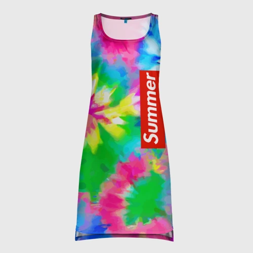 Платье-майка 3D Color abstraction - summer