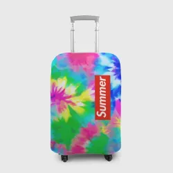 Чехол для чемодана 3D Color abstraction - summer