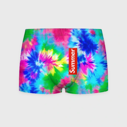 Мужские трусы 3D Color abstraction - summer