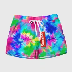 Женские шорты 3D Color abstraction - summer