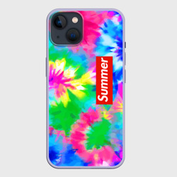 Чехол для iPhone 14 Color abstraction - summer