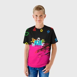 Детская футболка 3D Fall Guys kids color - фото 2