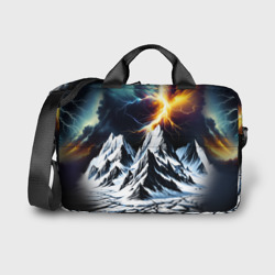 Сумка для ноутбука 3D Молнии и горы
