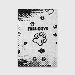 Обложка для паспорта матовая кожа Fall Guys game