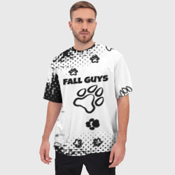 Мужская футболка oversize 3D Fall Guys game - фото 2