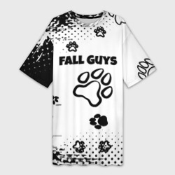 Платье-футболка 3D Fall Guys game