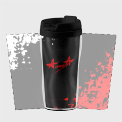 Термокружка-непроливайка Алиса краски текстура рок - фото 2