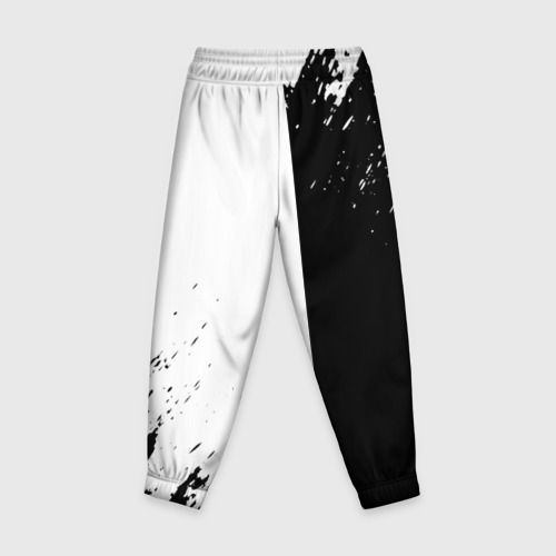 Детские брюки 3D Linkin park краски чёрнобелый, цвет 3D печать - фото 2