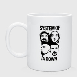 Кружка керамическая System of a down - heads