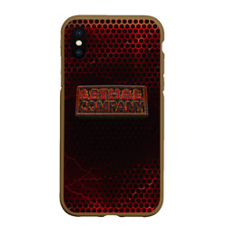 Чехол для iPhone XS Max матовый Lethal company red