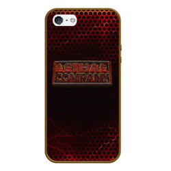 Чехол для iPhone 5/5S матовый Lethal company red