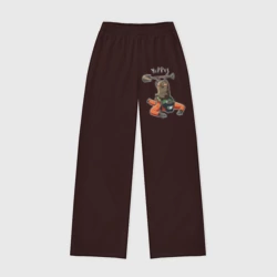 Женские брюки oversize без начеса хлопок Победа жука накопителя Lethal company