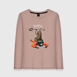 Женский лонгслив хлопок Победа жука накопителя Lethal company