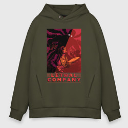 Мужское худи Oversize хлопок Бракен уже сзади Lethal company