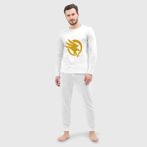Мужская пижама с лонгсливом хлопок Command & Conquer: ГСБ, цвет белый - фото 3