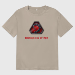 Женская футболка хлопок Oversize Command & Conquer: Братство НОД