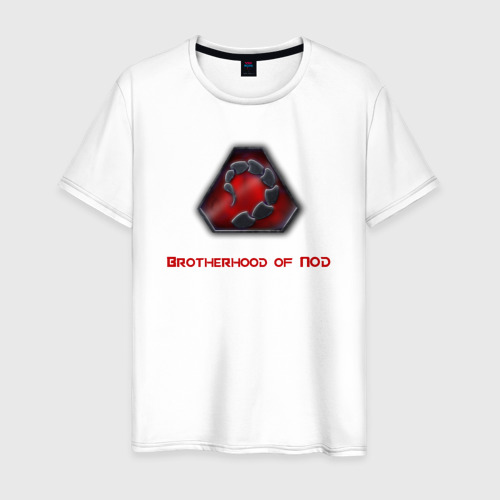 Мужская футболка из хлопка с принтом Command & Conquer: Братство НОД, вид спереди №1