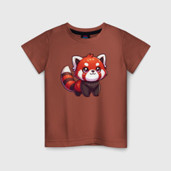 Милая красная панда – Детская футболка хлопок с принтом купить со скидкой в -20%