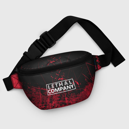 Поясная сумка 3D с принтом Lethal company red, фото #5