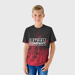 Детская футболка 3D Lethal company red - фото 2
