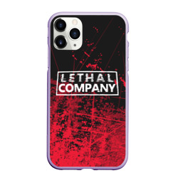 Чехол для iPhone 11 Pro матовый Lethal company red