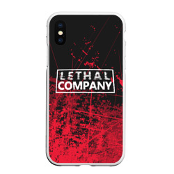 Чехол для iPhone XS Max матовый Lethal company red