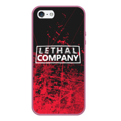 Чехол для iPhone 5/5S матовый Lethal company red