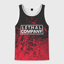 Мужская майка 3D Lethal company red