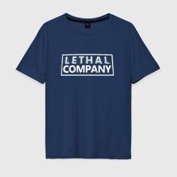 Мужская футболка хлопок Oversize Lethal company logo
